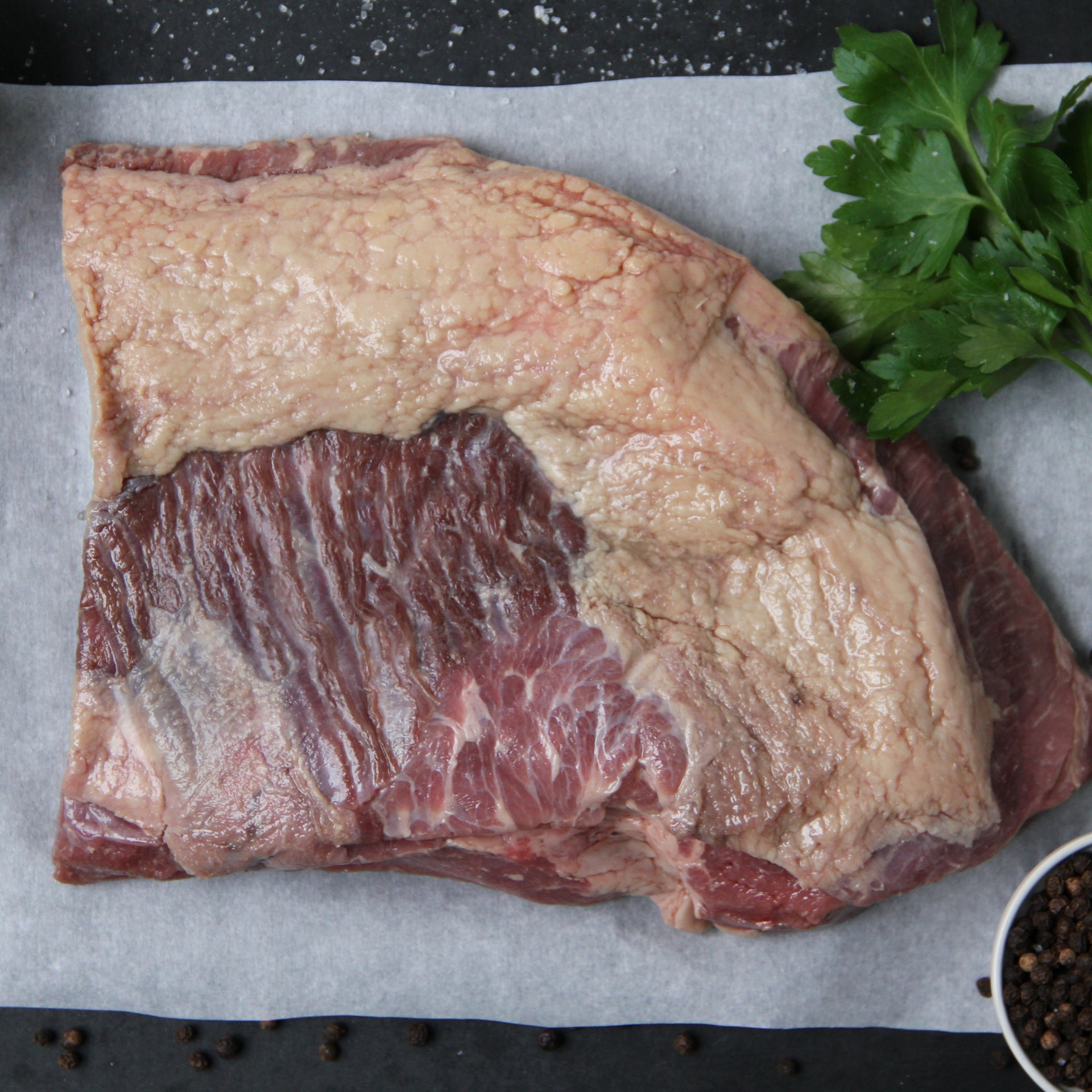 succulent beef brisket Grass-Fed Beef Brisket Deckle Off (8+lbs)