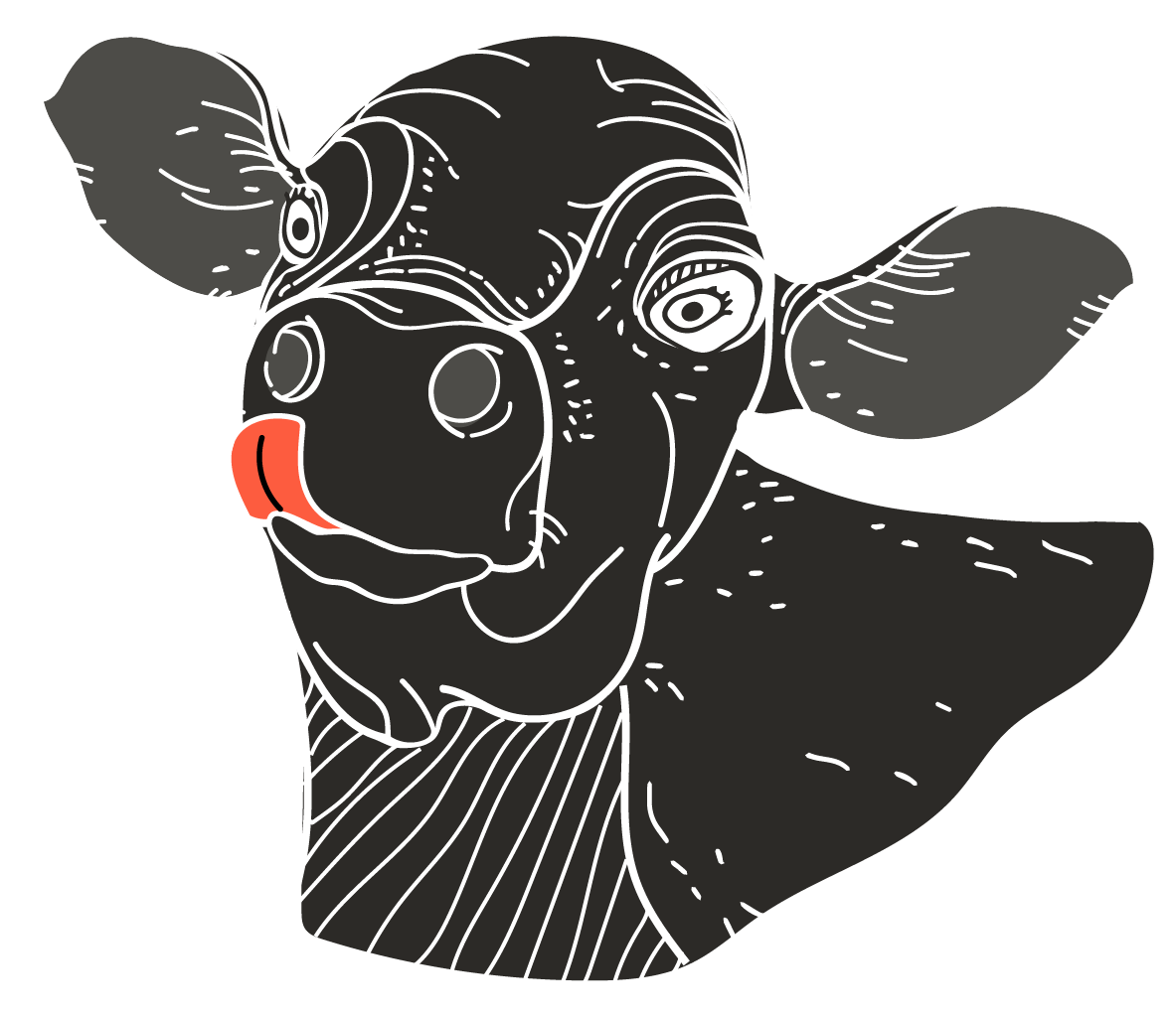 Clover Farms Black Cow Icon