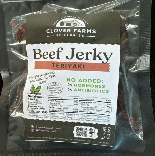 Grass-Fed Beef Jerkey - Teriyaki Flavor (2oz)