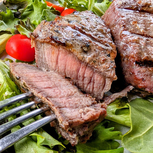 Grass-Fed Beef Mojo Marinated Eye of Round Steaks  (14-16oz)